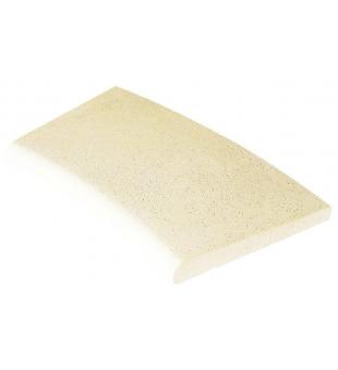 Sahara rounded curbstone - sand - curved R1750 Int. - 1pc