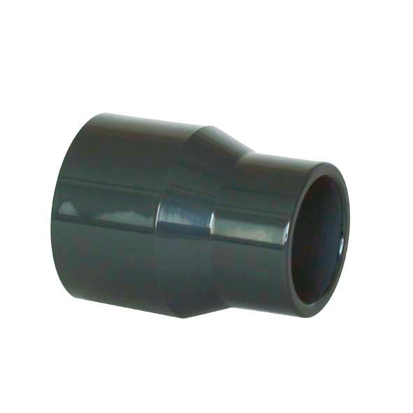 PVC tvarovka - Redukcia dlhá 32–25 x 20 mm , DN=25/20 mm, d=32/25 mm , lepenie / lepenie
