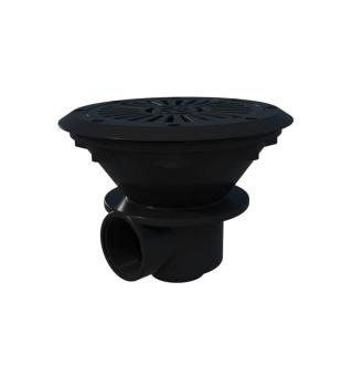 Main drain VA for liner pools, brass inserts - dark grey