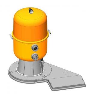 Divided Kit 500 - 9 m3/h, 230 V, 6-way side valve, with pump Preva 50